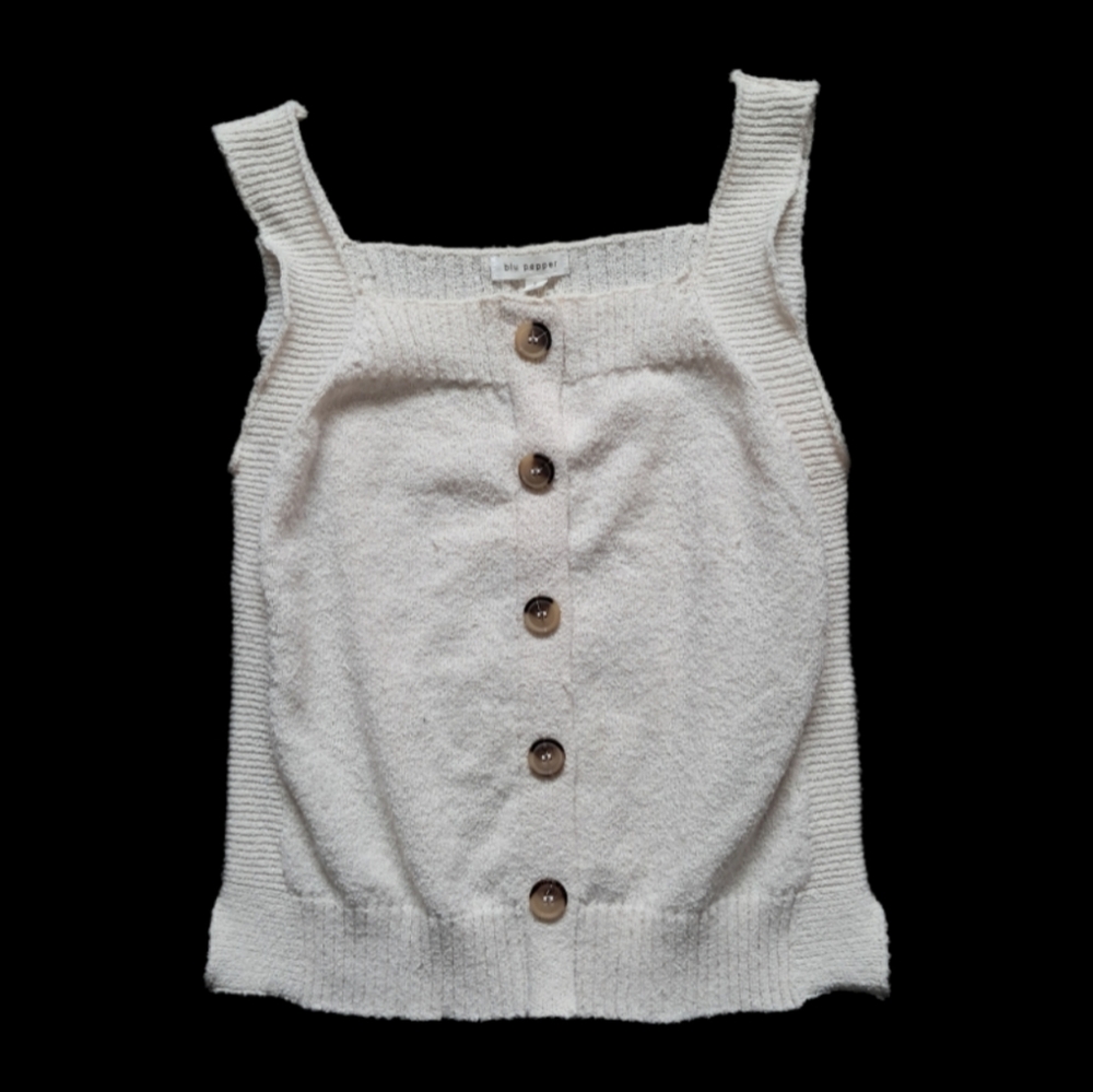 BLU PEPPER knit tank top